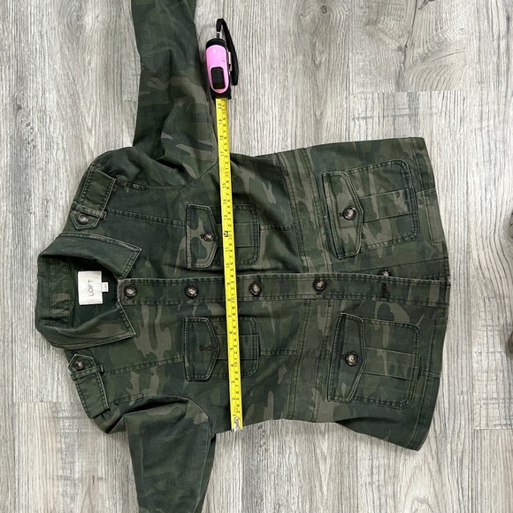 Ann Taylor LOFT Camouflage Military Style Jacket Sz 6 - Picture 8 of 9